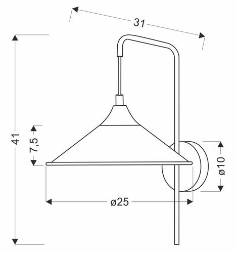 Kinkiet Kiruna Czarny na Arena.pl
