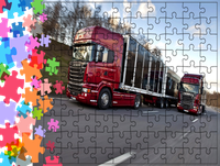 Puzzle tradycyjne Ciężarówki