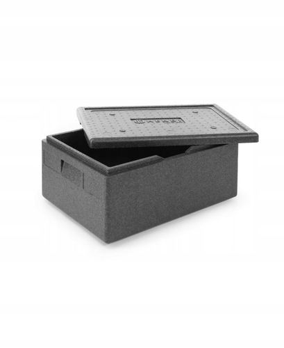 Pojemnik termoizolacyjny z piocelanu, HENDI, GN 1/1 46L 600x400mm, czarny na Arena.pl