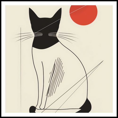 Plakat 80x80cm Czerwony Krąg na Arena.pl