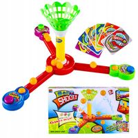 Gra Zręcznościowa DlaDzieci Skaczące Kulki RZUT DO KOSZA Pchełki Karty