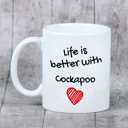 Cockapoo kubek z psem life is better Art-Dog na Arena.pl