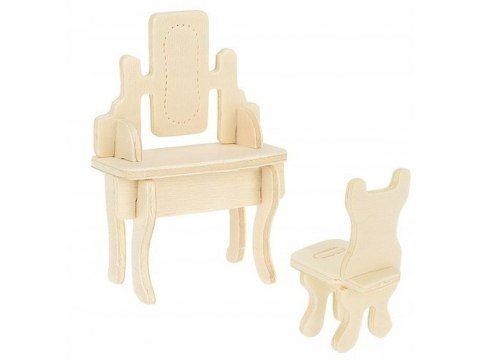 Drewniane mebelki meble 34szt dla lalek domek montessori zestaw akcesoria na Arena.pl