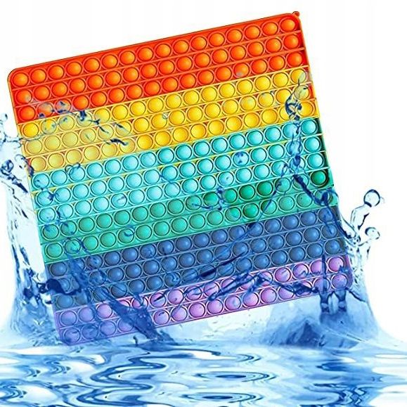ZABAWKA SENSORYCZNA SQUARE 30X30 RAINBOW zdjęcie 7