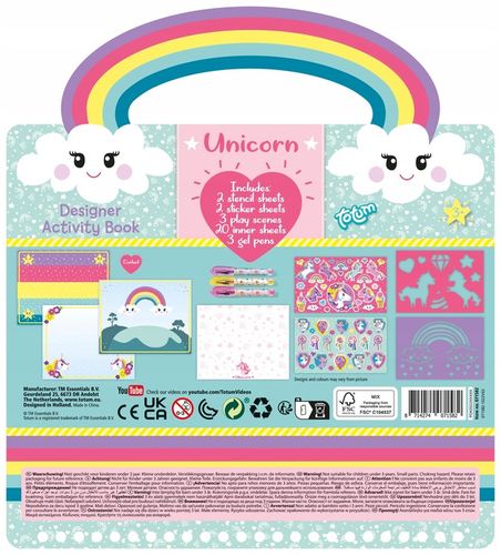 Totum zestaw kreatywny plastyczny dla dziewczynki Jednorożec do rysowania na Arena.pl