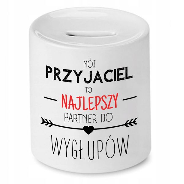 Skarbonka Dla Przyjaciela Partner Do Wygłupów Z Nadrukiem Ze Zdjęciem zdjęcie 1