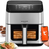 FRYTKOWNICA BEZTŁUSZCZOWA DUŻA 8L AIR FRYER FRYTOWNICA MOCNA 1800W WIFI
