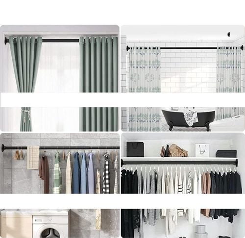 Drążek prysznicowy rozciągany bez wiercenia 160-220 cm Φ32 mm biały na Arena.pl