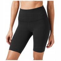 KRÓTKIE SPODENKI damskie SPORTOWE szorty z wysokim stanem KOLARKI czarne M