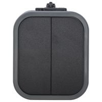 b2 łącznik podwójny n/t ip54 szary/czarny - e+9001570