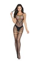 bodystocking siateczkowy softline collection czarny s/l