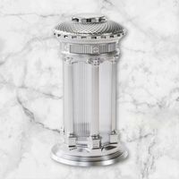 Elegancki ZNICZ LAMPION SREBRNY SANTA MAROZZA DUŻY 33CM SREBRO Wieża ciężka