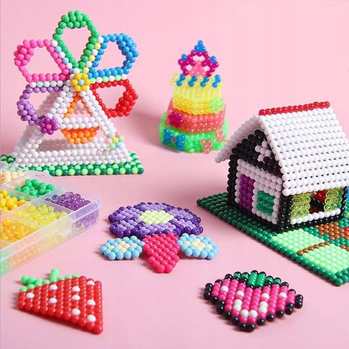 Koraliki Wodne Duży Zestaw do Tworzenia Bransoletek Biżuterii z Akcesoriami na Arena.pl