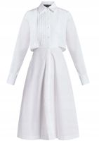 Karl Lagerfeld Sukienka koszulowa z ozdobnymi szelkam r.44