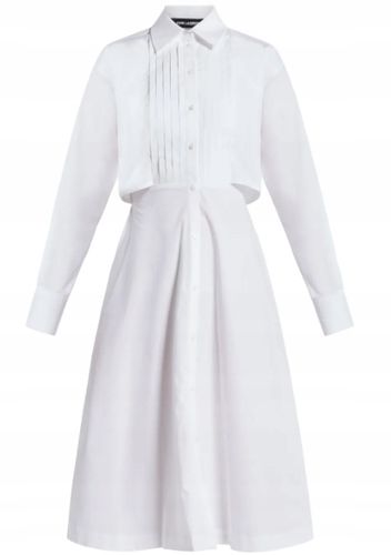 Karl Lagerfeld Sukienka koszulowa z ozdobnymi szelkam r.44 na Arena.pl