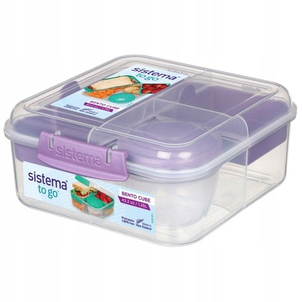 SISTEMA Śniadaniówka Pojemnik na lunch Bento Cube 1,25l 4 kolory zdjęcie 4