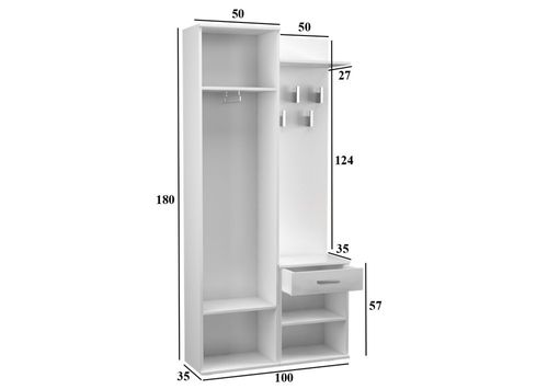 GARDEROBA DUO - BIEL na Arena.pl