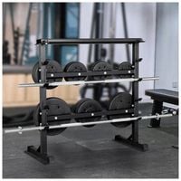 STOJAK POD SZTANGĘ HANTLE GRYFY OBCIAŻENIE STALOWY 3-POZIOMOWY 350KG SOLID