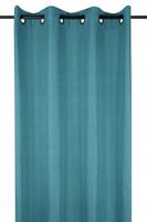 Zasłona gotowa BEA na przelotkach 140x280 turkusowa GLAMOUR BOHO gładka