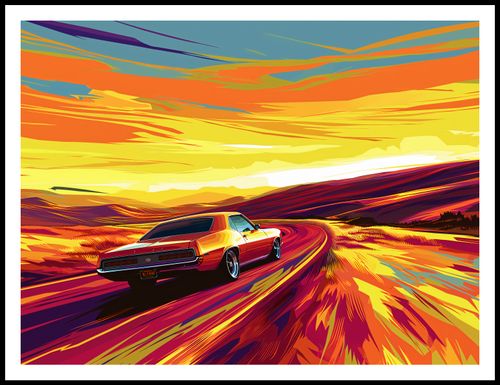 Plakat 100x75cm Pędź Przed Siebie na Arena.pl