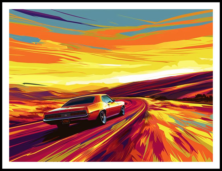 Plakat 100x75cm Pędź Przed Siebie zdjęcie 3