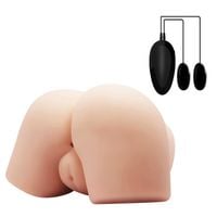 masturbator sztuczna skóra 2 dziurki wagina anal