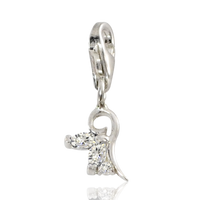 SREBRNY CHARMS Z CYRKONIAMI SREBRO PRÓBY 925