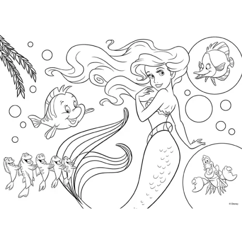 Puzzle dwustronne 60 elementów. Mała Syrenka na Arena.pl