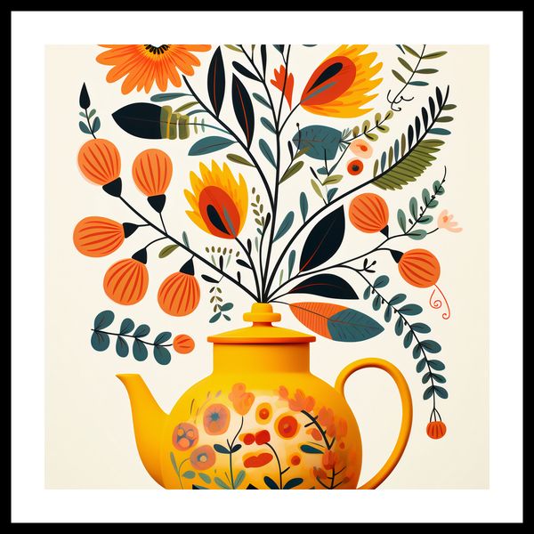 Plakat 40x40cm Bujna Herbata zdjęcie 3