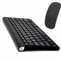 KLAWIATURA + MYSZ BEZPRZEWODOWY ZESTAW IMAC STYLE CZARNY