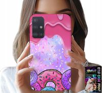 ETUI DO SAMSUNG GALAXY A51 - SŁODKIE DONUTY Z LUKREM W TLE + SZKŁO