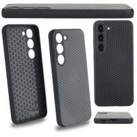 etui do galaxy s23  silikonowe matowe z ochroną aparatu czarne tpu