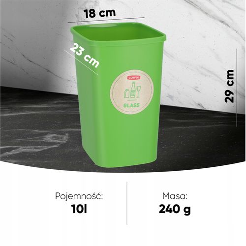 Curver Kosz Na Śmieci Pojemnik 10L 3 Kolory 3 szt na Arena.pl