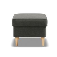Podnóżek do fotela, Myso, 49x49x40 cm, ciemny szary | TYLETEGOTU