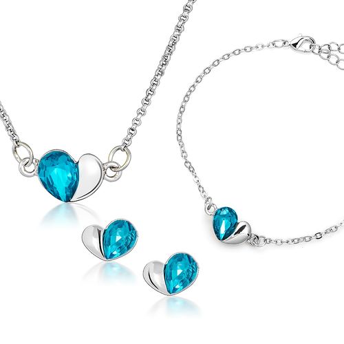 KOMPLET SWAROVSKI ELEMENTS SERDUSZKA PREZENT VA54 na Arena.pl