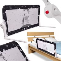 Barierka Ochronna do Łóżka Bramka Zabezpieczająca Składana Kompaktowa 120cm