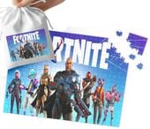 PUZZLE - FORTNITE WZORY Z BAJEK I GIER PREZENT DLA DZIECI 24el + WORECZEK