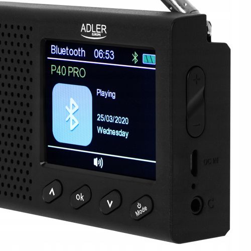 RADIO PRZENOŚNE LCD BLUETOOTH ZEGAR na Arena.pl