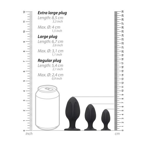 diamond shape butt plug set na Arena.pl