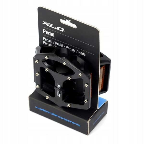 Pedały platformowe aluminiowe XLC PD-M10, czarne zdjęcie 5
