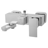 Bateria prysznicowa ścienna do kabiny bateria łazienkowa chrom z wylewką