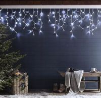 SOPLE LED KURTYNA flash BIAŁE ZIMNE 5M 100szt HURT Lampki MAD-102