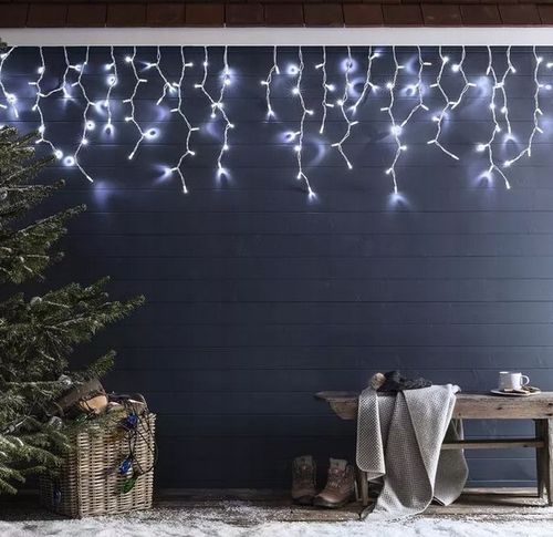 SOPLE LED KURTYNA flash BIAŁE ZIMNE 5M 100szt HURT Lampki MAD-102 na Arena.pl