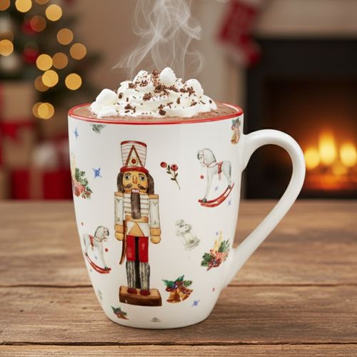 Kubek Świąteczny Zimowy na Napoje Kawę Herbatę Zioła Boże Narodzenie 320 ml na Arena.pl