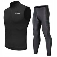 Leginsy Rowerowe Kamizelka Ocieplany Strój Męski Wkładka Żelowa TERMO XXL