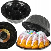 FORMA NA BABKE 25 CM DO PIECZENIA CIAST Z TULEJĄ KOMINEM BABKA WIELKANOCNA