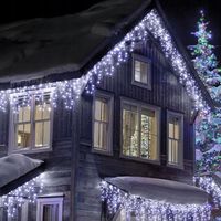 2X SOPLE LAMPKI CHOINKOWE 500 LED 22.5M ZEWNĘTRZNE ŚWIATEŁKA ŚWIĄTECZNE +FL