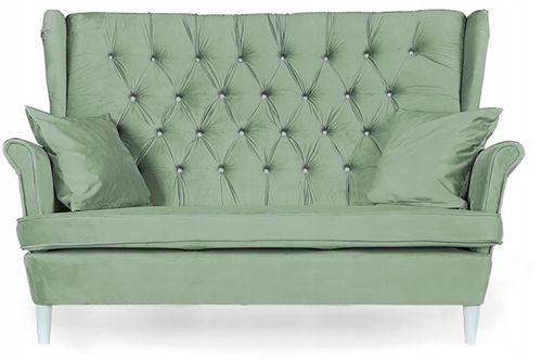 Zestaw wypoczynkowy mebli uszak Gaja sofa fotele pufy  komplet na Arena.pl