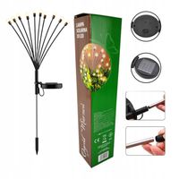 LAMPA SOLARNA KULKI 10 LED WBIJANE LAMPKI 73CM CZUJNIK KULECZKI DRZEWKO