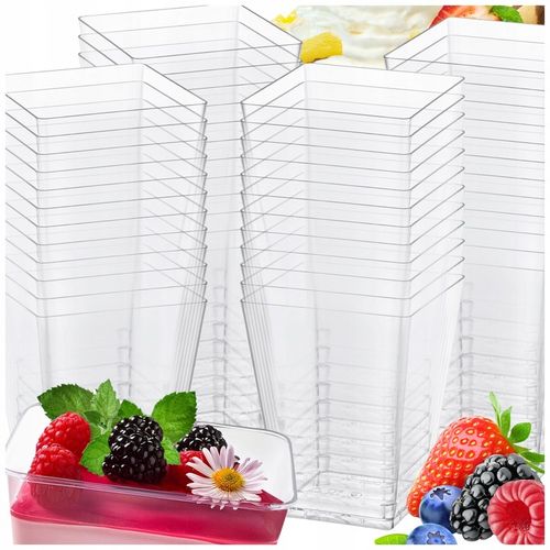 PUCHARKI DESEROWE DO DESERÓW POJEMNIKI NA DESERY PRZEKĄSKI 120 ml 50 szt na Arena.pl